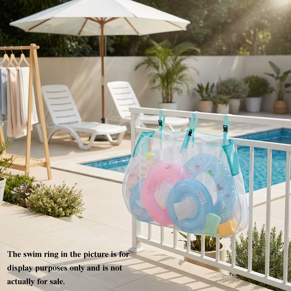 Sac filet de protection extra-large pour piscine – Sac de rangement extérieur de grande capacité