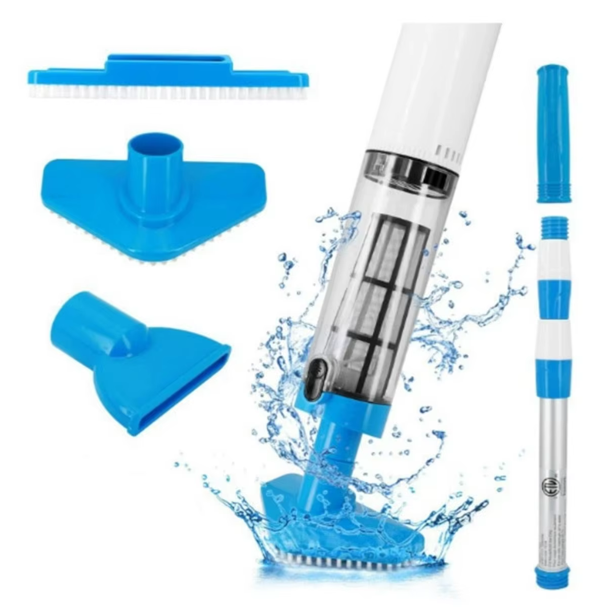 US PLUG Aspirateur de piscine sans fil 3 en 1