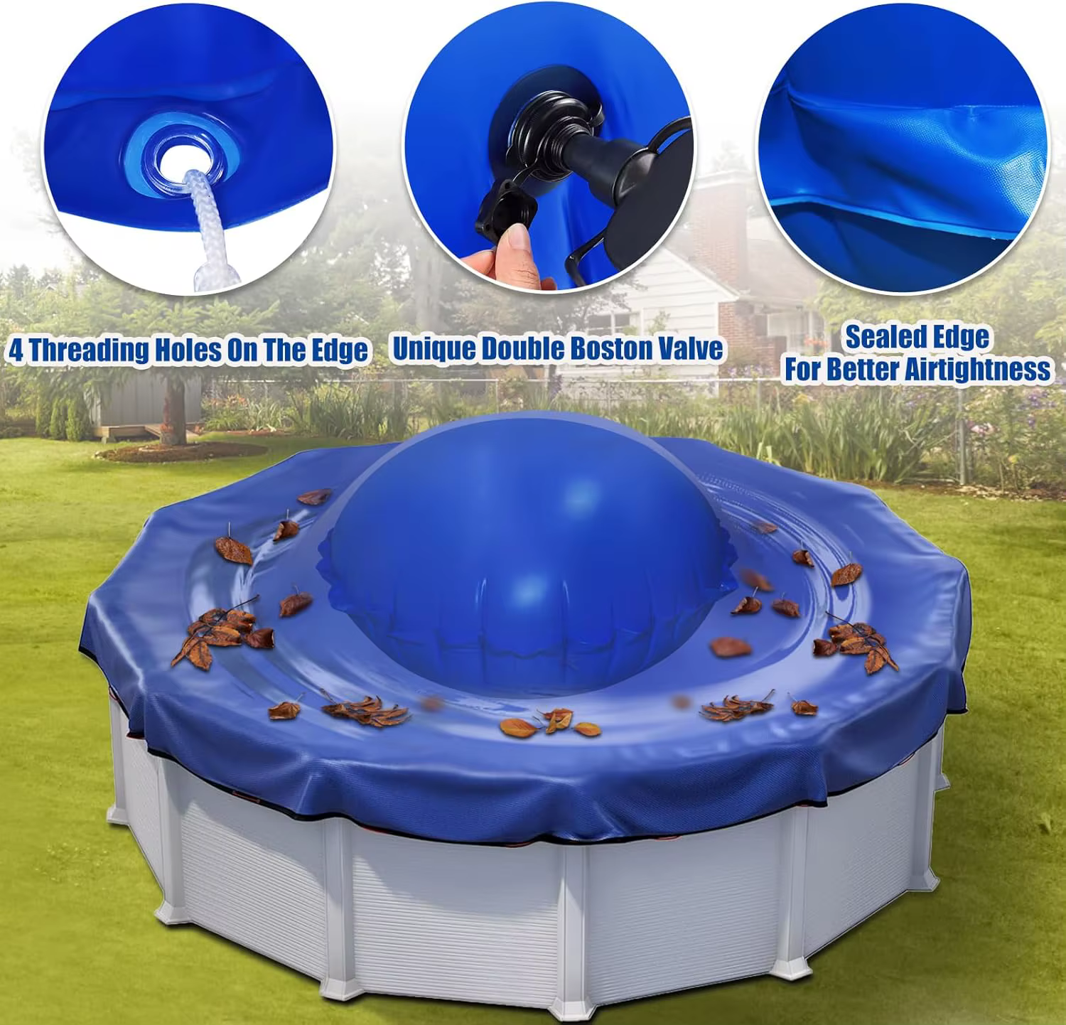 Oreiller de piscine gonflable d'hiver