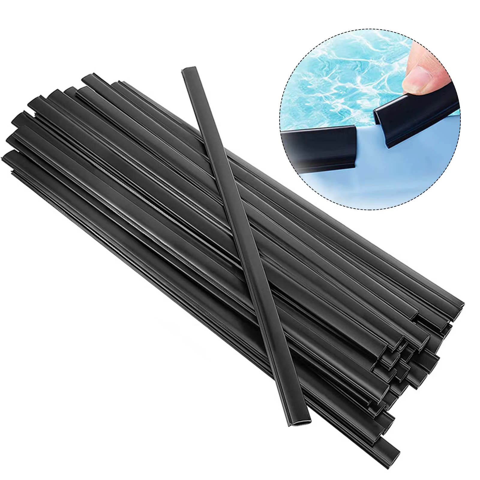 Liner de piscine ovale/circulaire en plastique