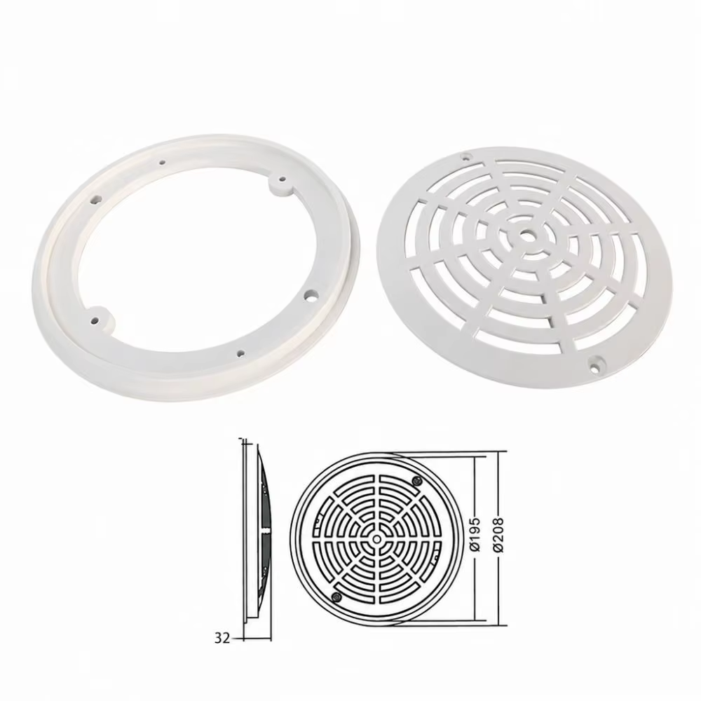 Couverture de drain de piscine professionnelle anti-colmatage