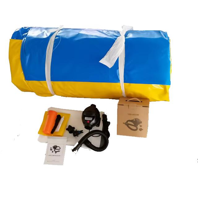 Terrain de volley-ball gonflable géant en PVC robuste de 33x17 pieds