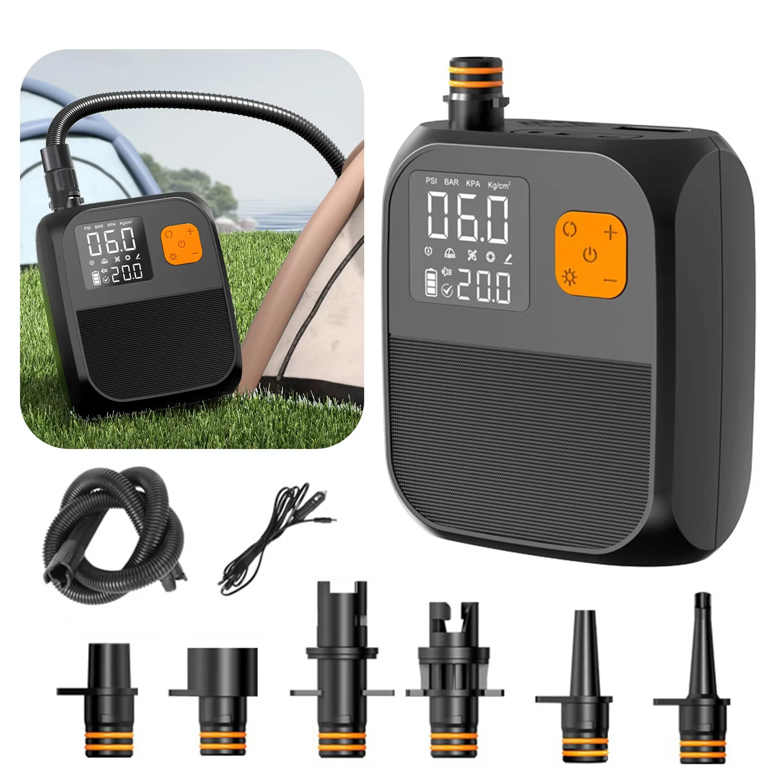 Pompe électrique pour planche à pagaie, 25psi, SUP, Portable, pour planche à pagaie gonflable, Kayaks, bateaux