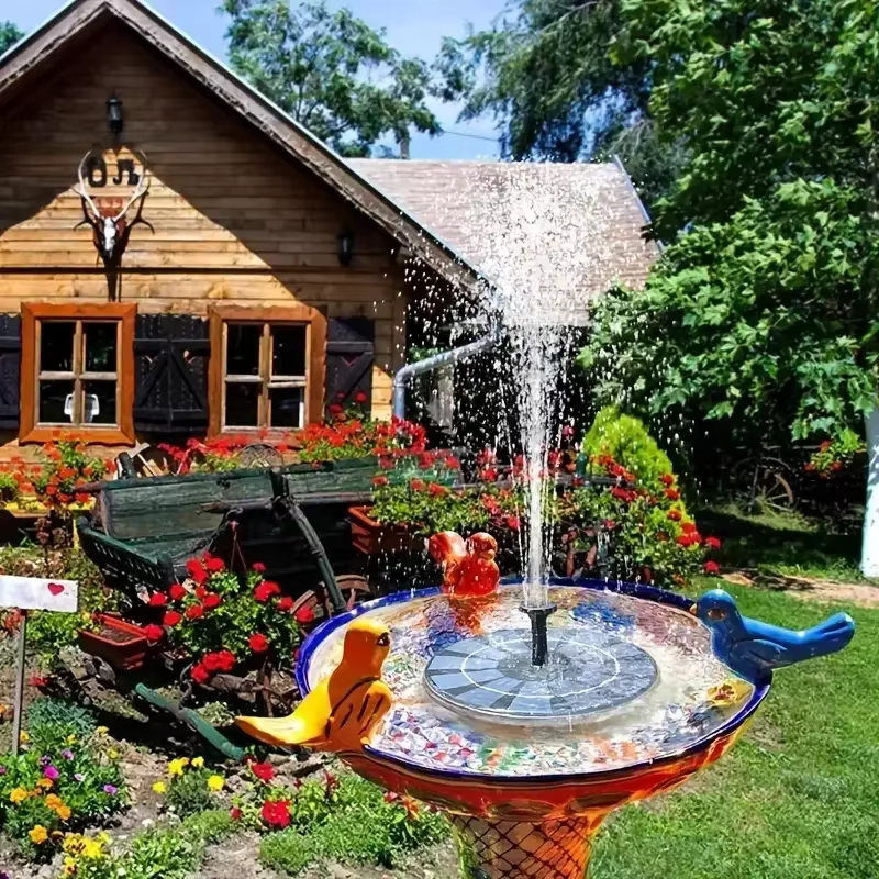 Pompes de fontaine à énergie solaire 13/16/18 cm : parfaites pour les piscines de jardin