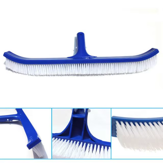 Poignée de brosse de piscine bleue de 18 pouces