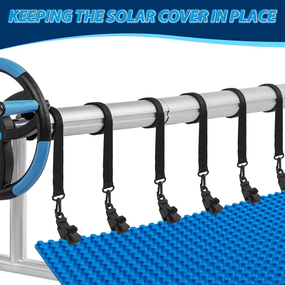 Kit d'attaches pour enrouleur de bâche solaire de piscine 36/30/24/18 pièces