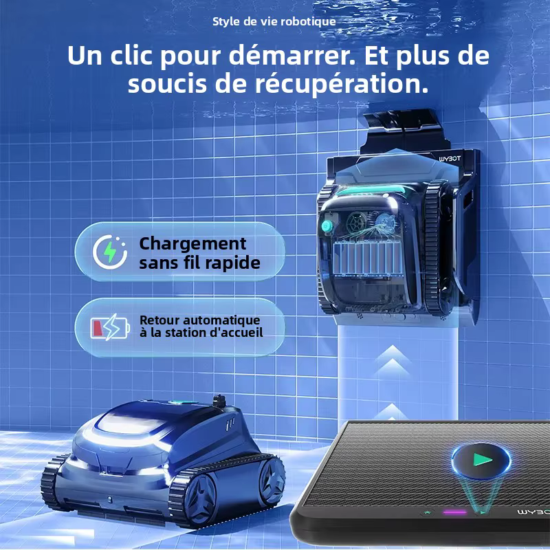 Robot nettoyeur de piscine sans fil WYBOT S2