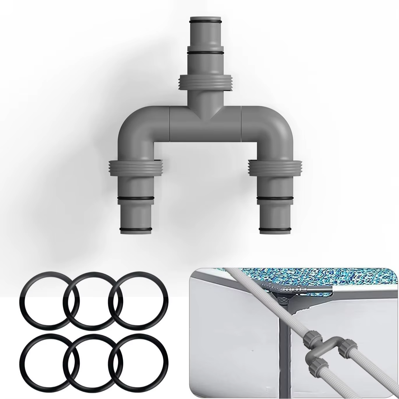 Connecteur de tuyau de pompe de filtre de piscine