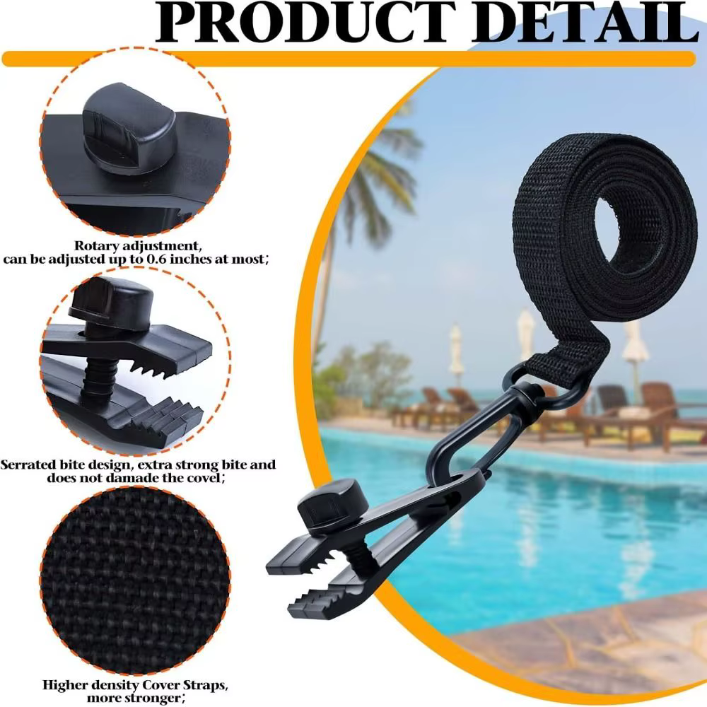 Kit de fixation de bobine de couverture solaire de piscine robuste