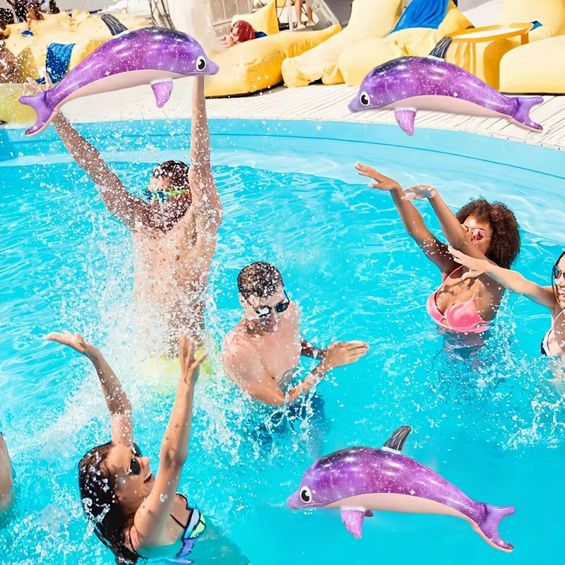Dauphins gonflables colorés