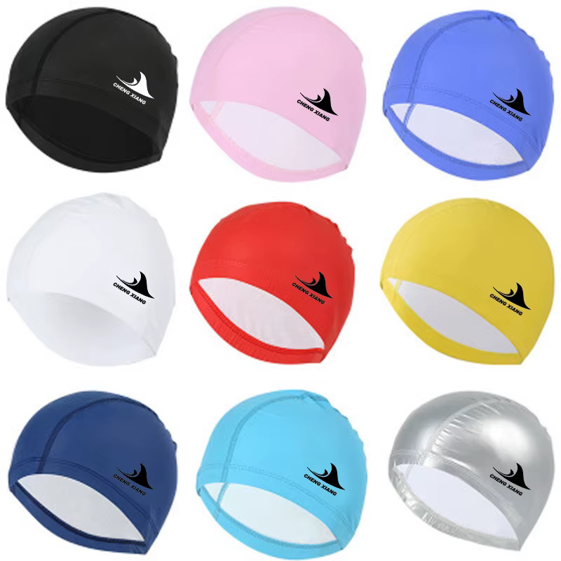 Tissu imperméable protéger les oreilles cheveux longs sport piscine chapeau requin haute élasticité Flexible Durable bonnet de bain pour hommes femmes