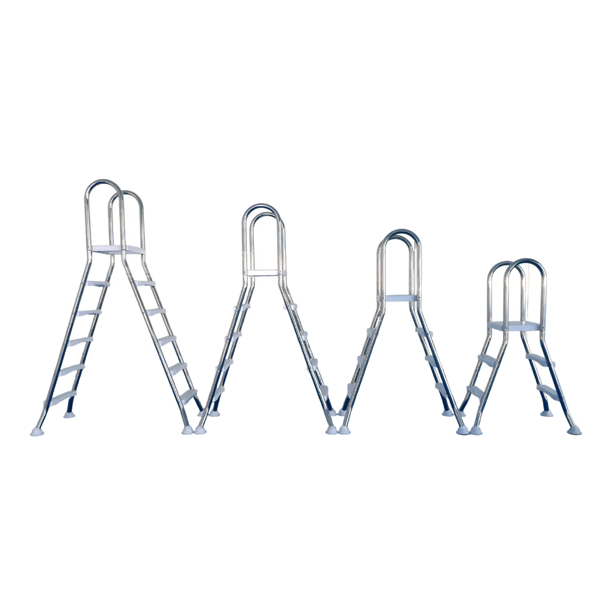 Échelle de piscine double corps en acier inoxydable