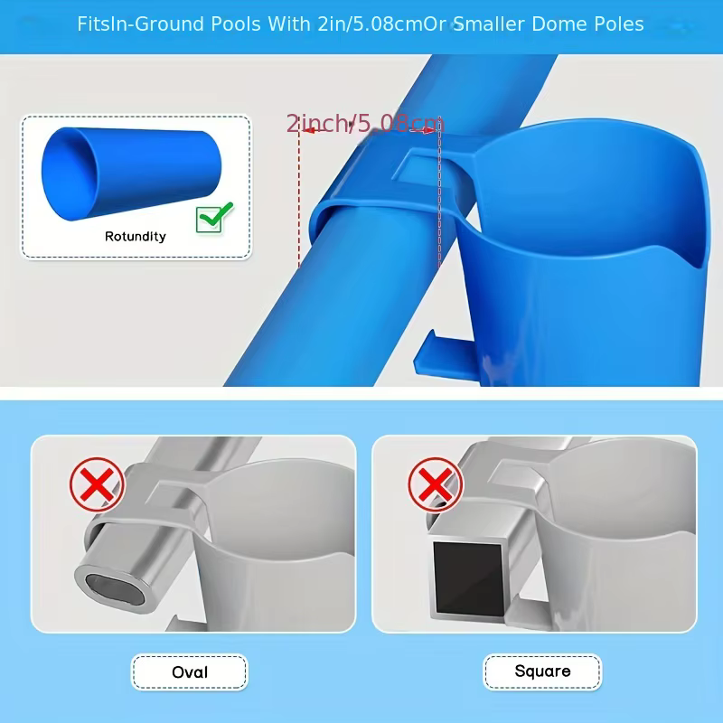 Porte-gobelets au bord de la piscine pour piscines hors sol