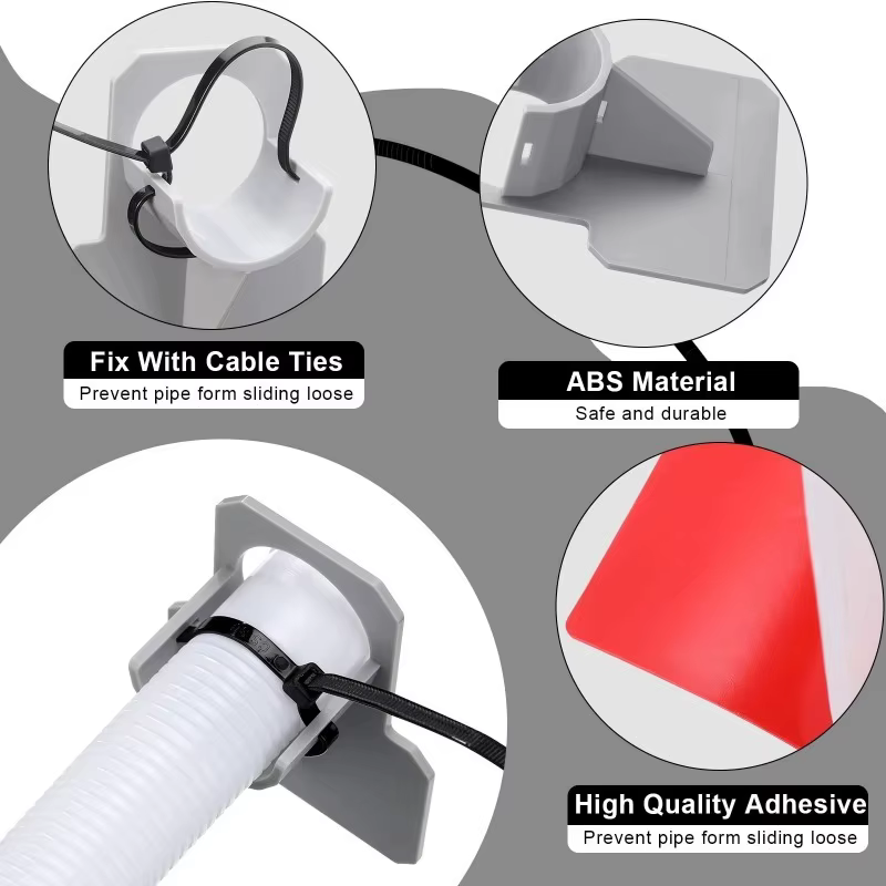 1 ensemble de supports pour tuyau de piscine - Empêche