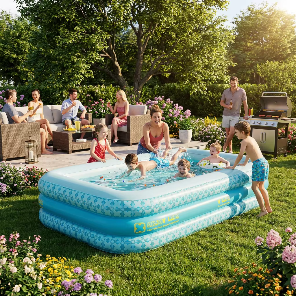 Piscine gonflable familiale pour 1 à 8 personnes