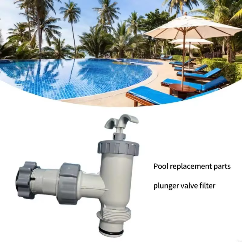 Ensemble vannes contrôle des débits d'eau piscine