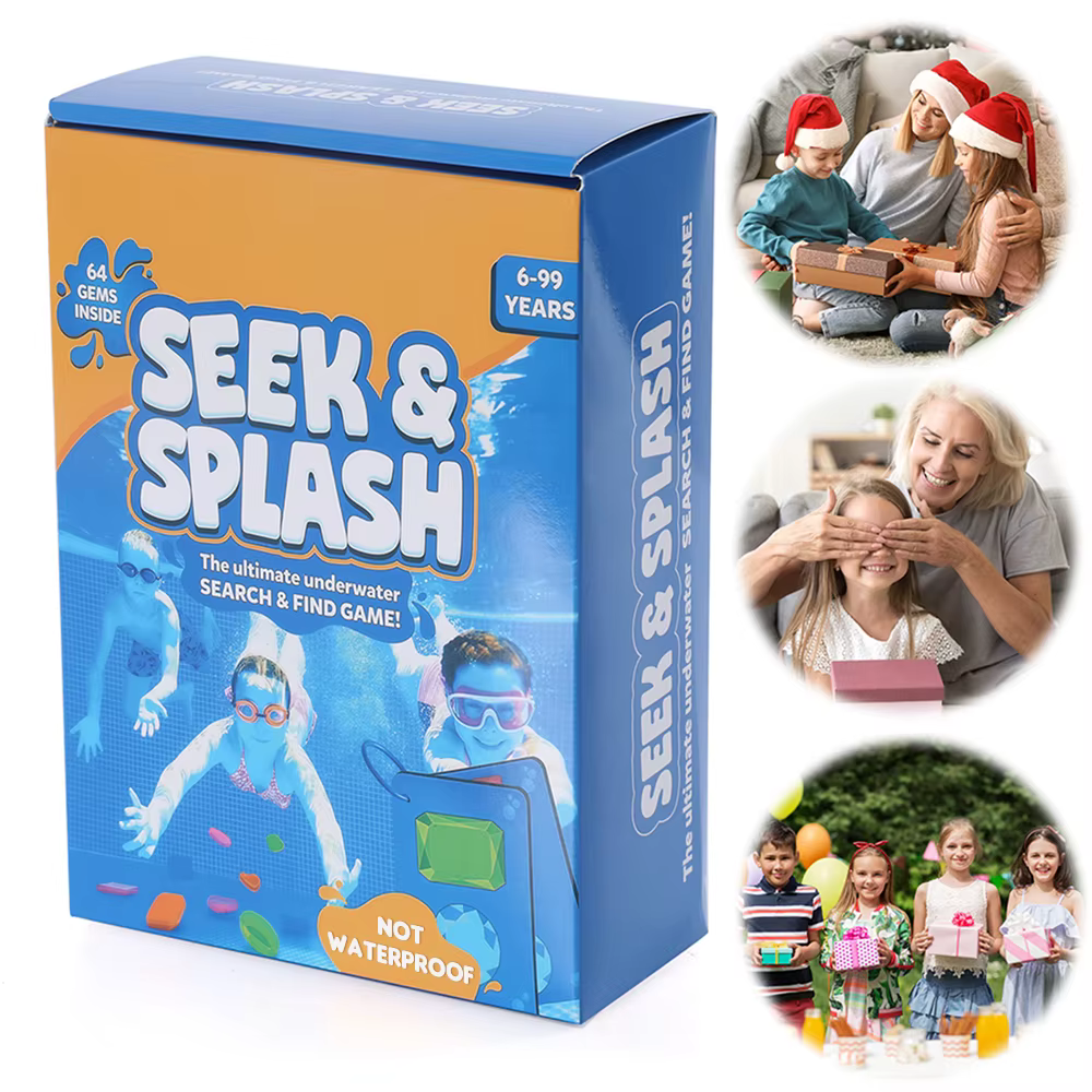 Jeu de plongée pour la recherche de gemmes dans la piscine