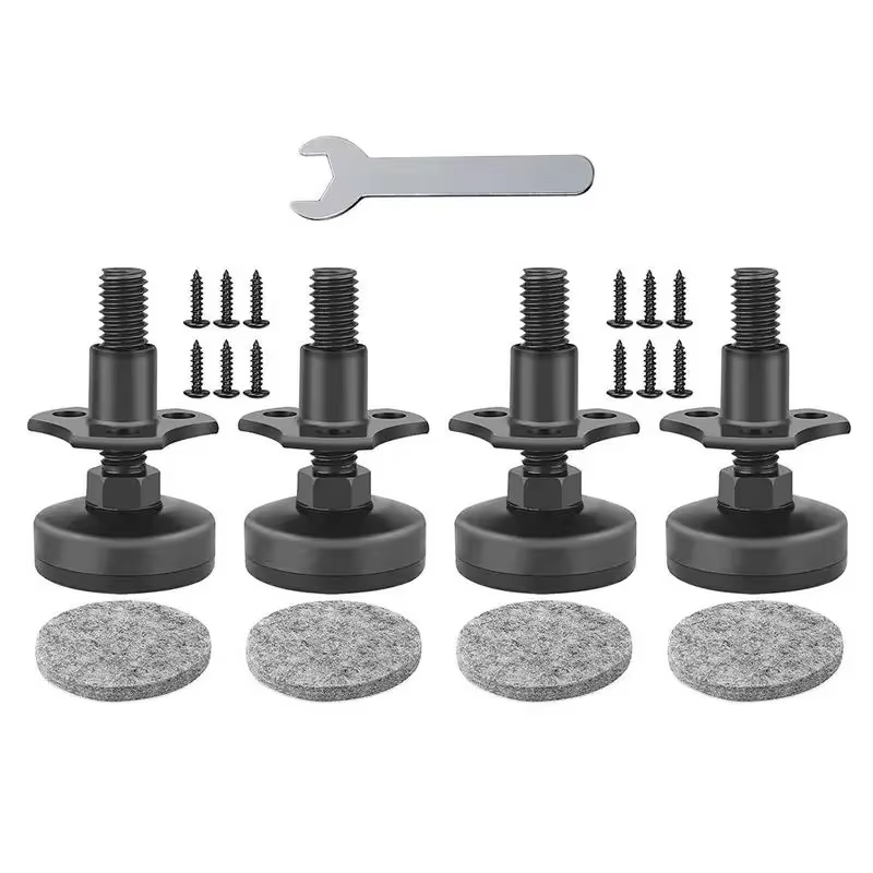 4 pièces pieds de nivellement réglables pieds de protection en acier robuste pieds de meubles Triangle canapé jambe meubles multi spécifications