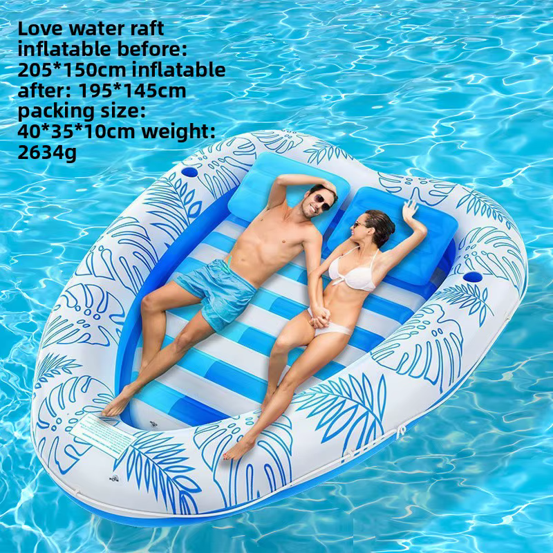 Grand matelas gonflable épais pour piscine