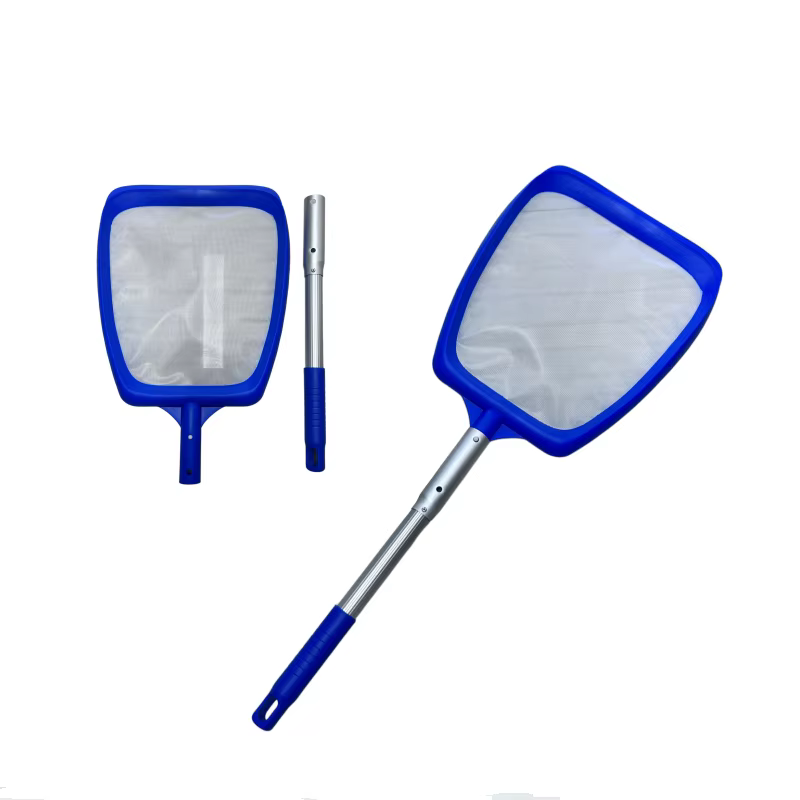 Filet de piscine en nylon dense avec un poteau en aluminium