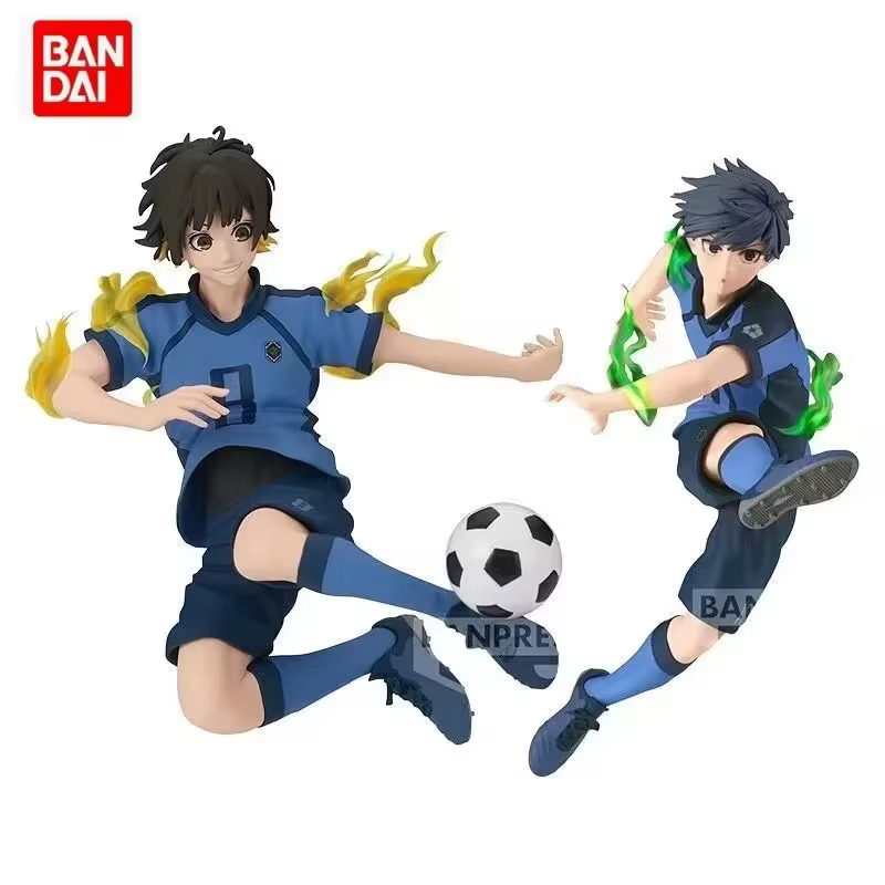 Figurines d'action originales Bandai BLUE LOCK Bachira Meguru Isagi Yoichi, jouets, ornements de bureau, cadeaux d'anniversaire, en stock