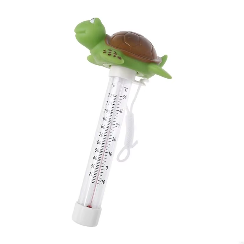 Thermomètres piscine flottants, joli grand écran facile à lire, avec attaches