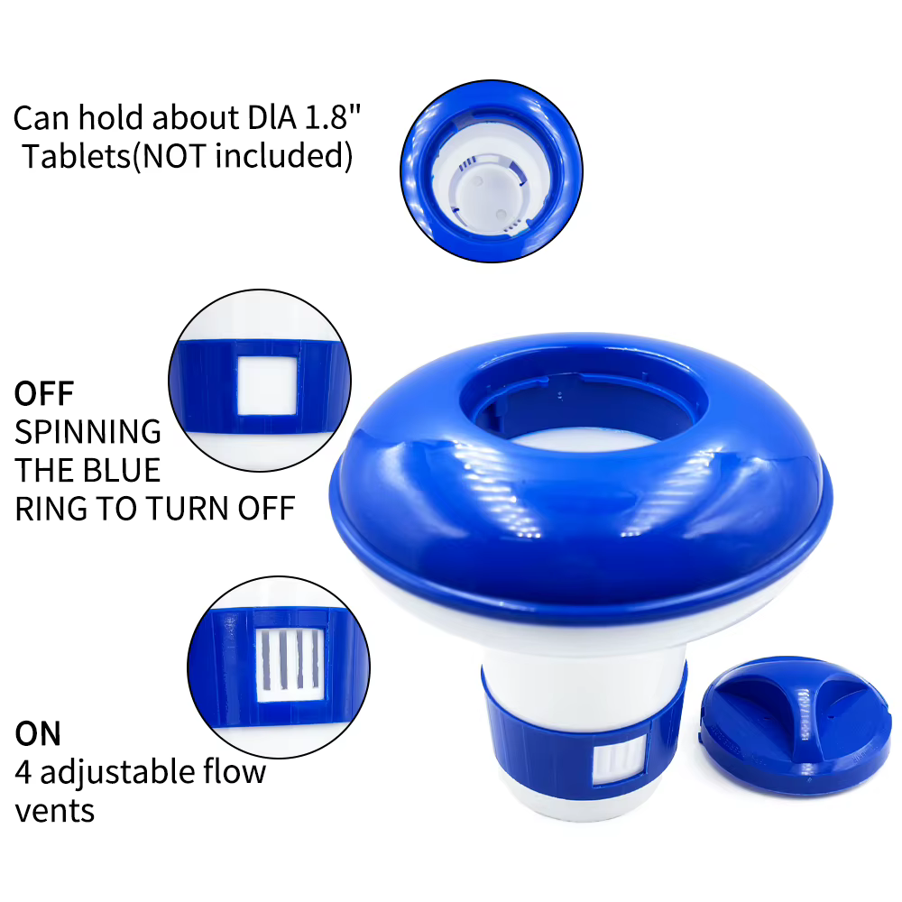 Flotteur chimique pour piscine flottante