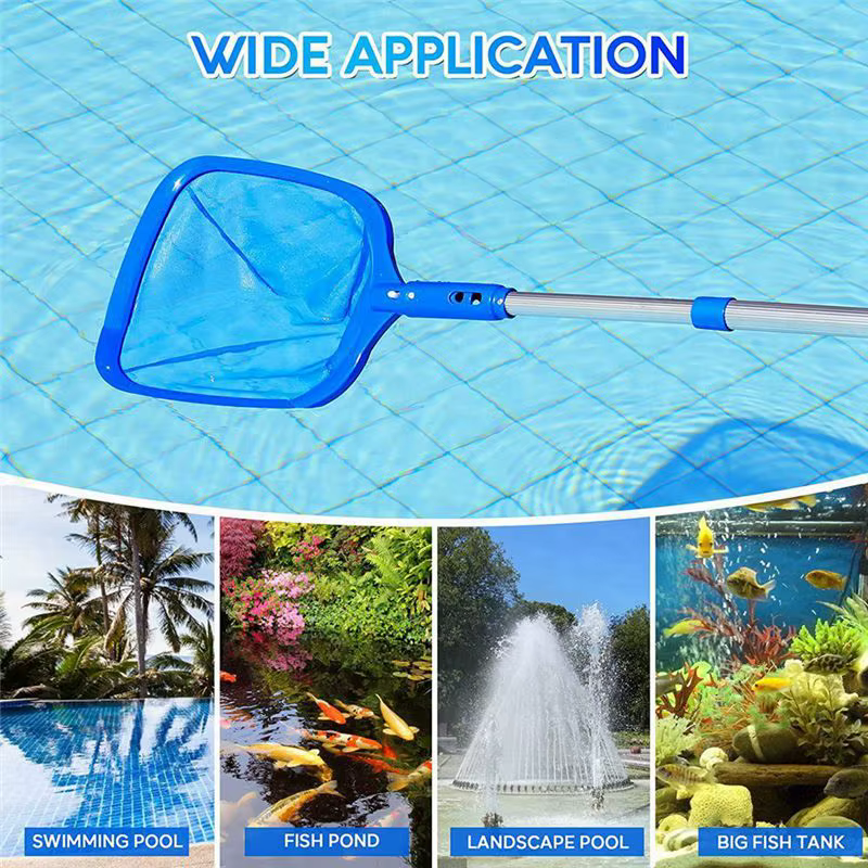Épuisette de piscine AB94-1 PCS avec manche à 3 sections