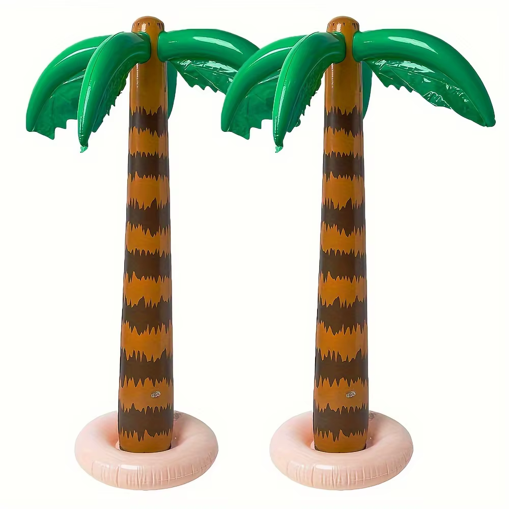 Cocotier gonflable 90cm/35.43 pouces, 1 pièce, palmier, piscine, plage, décoration de fête, accessoire