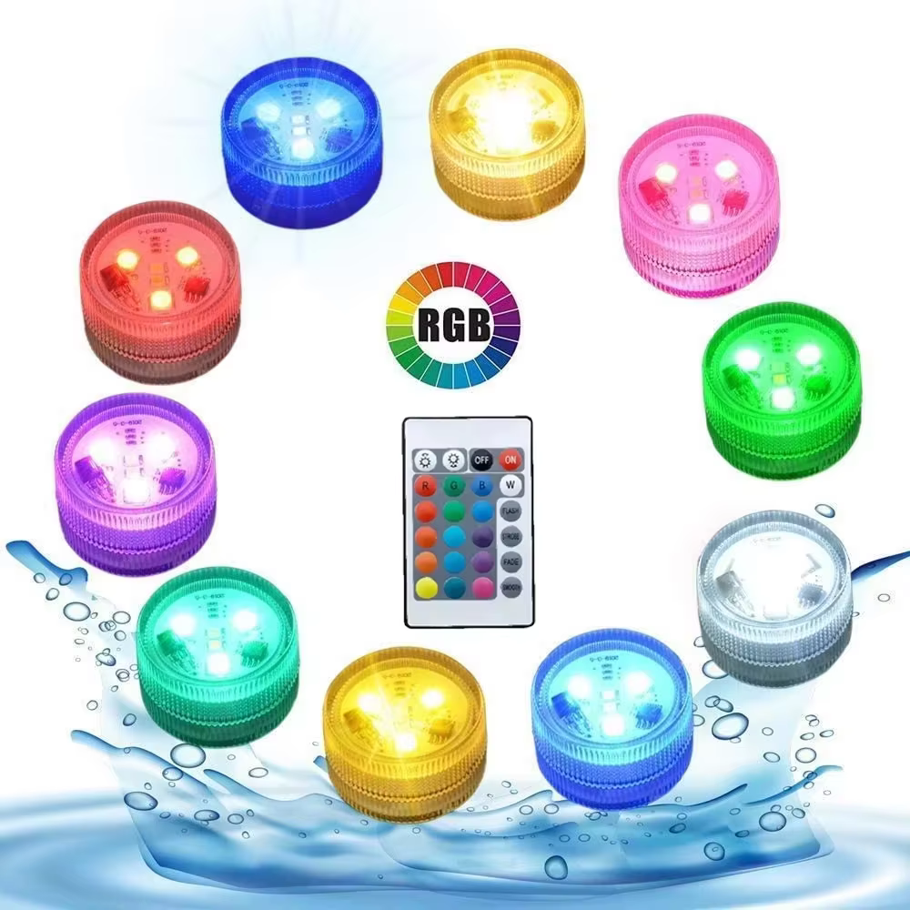 Lampes RGB intelligentes pour piscine