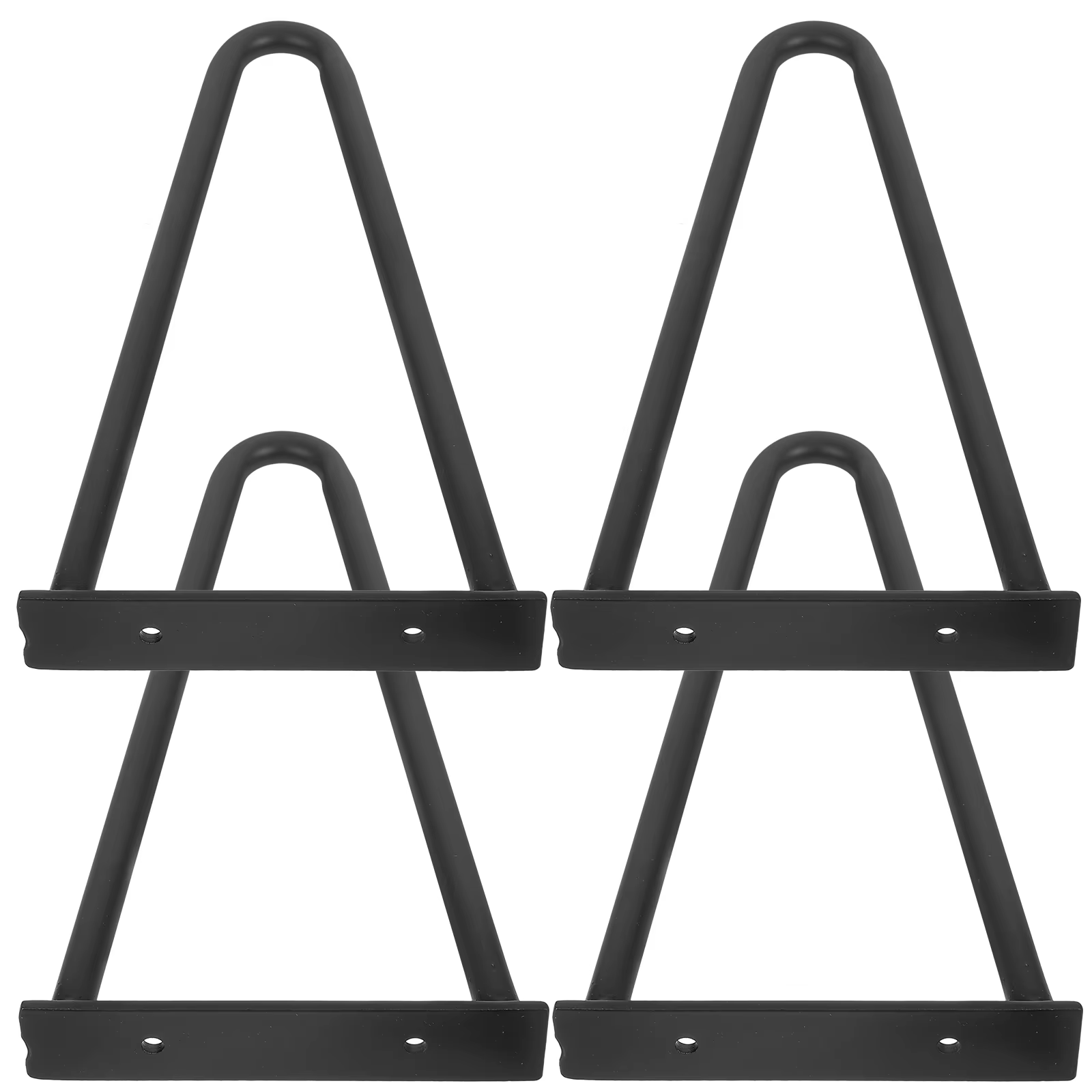 4 pièces pieds de Table en métal noir pour meubles bureau banc épingle à cheveux moderne robuste facile à installer bricolage jambes pièces de meubles