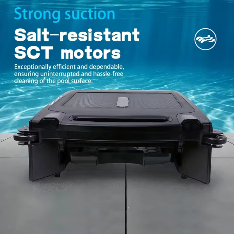 Robot nettoyeur d'écumoire de piscine solaire sans fil avec application S001A