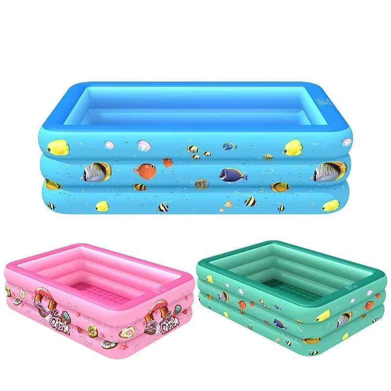 Grande piscine gonflable rectangulaire de 3 à 130cm