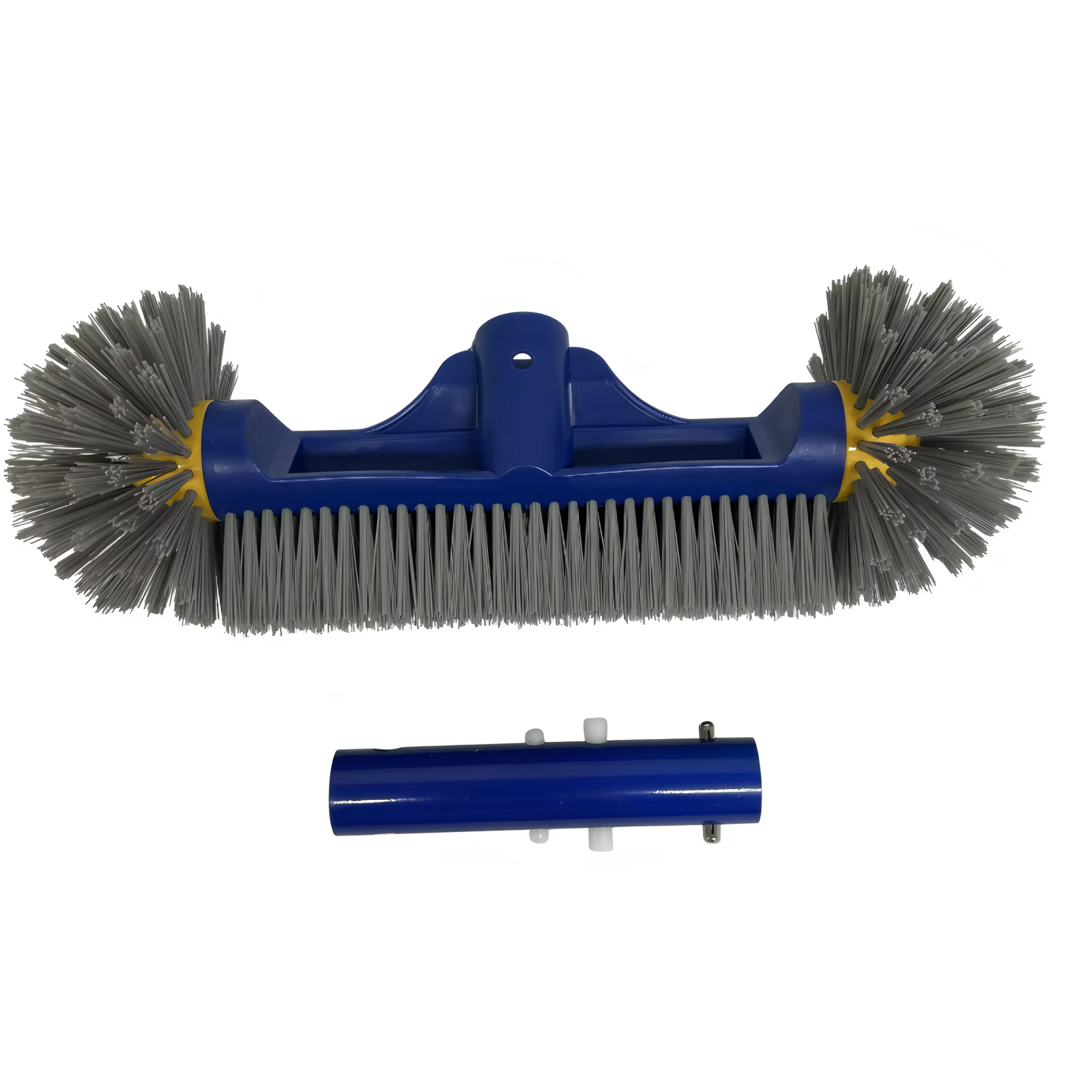 Tête de brosse de piscine robuste de 13 pouces avec manche en aluminium détachable pour le nettoyage des murs