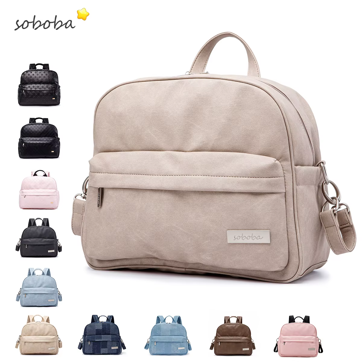 Sac à Couches Imperméable et observateur pour Nouveau-Né, Sacoche à Dos Portable pour Maman, pour Sortie Rapide, Proxy