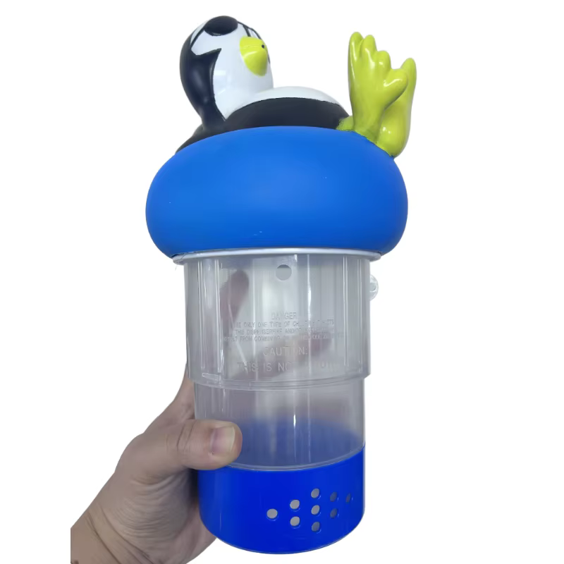 Distributeur de chlore flottant pour piscine (pingouin)