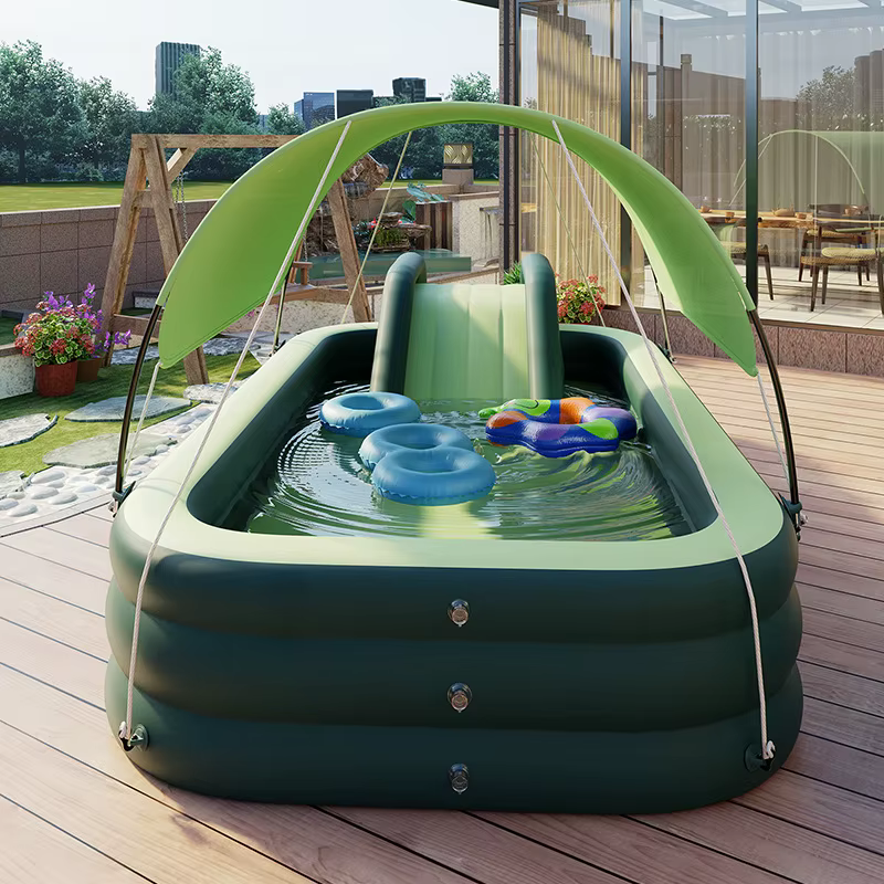 Grande piscine gonflable, parc aquatique gonflable de jardin, piscine hors sol