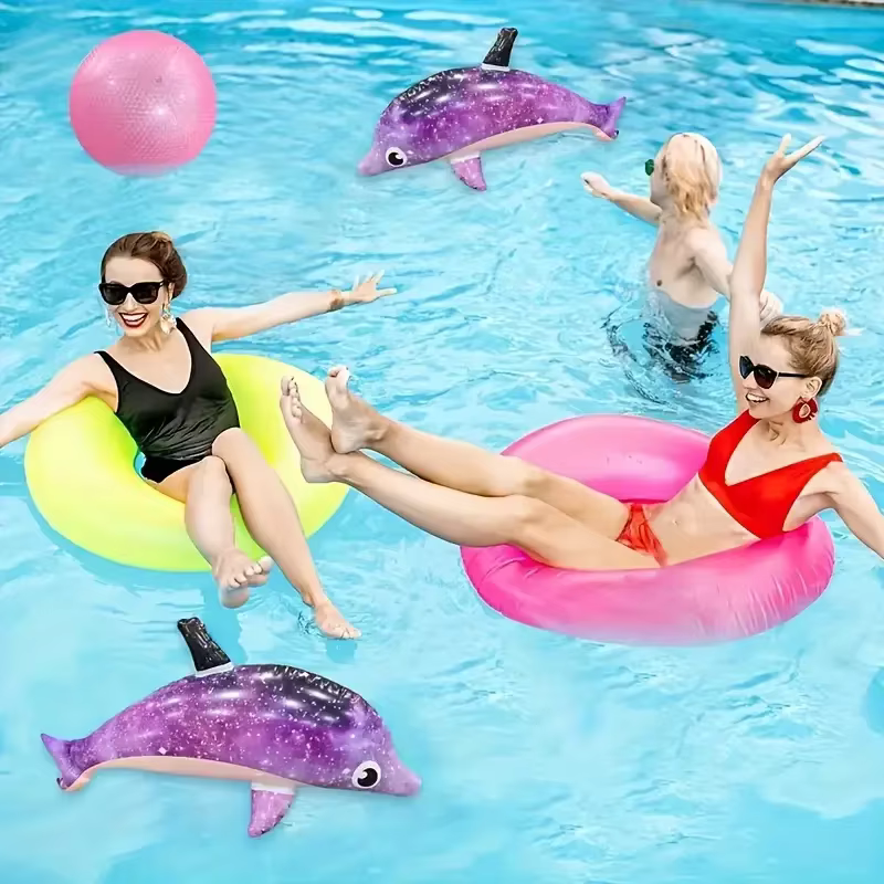 Dauphins et requins gonflables