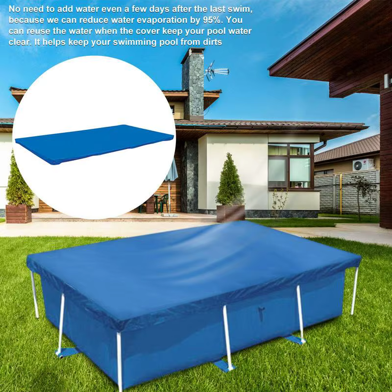 Couverture de piscine rectangulaire