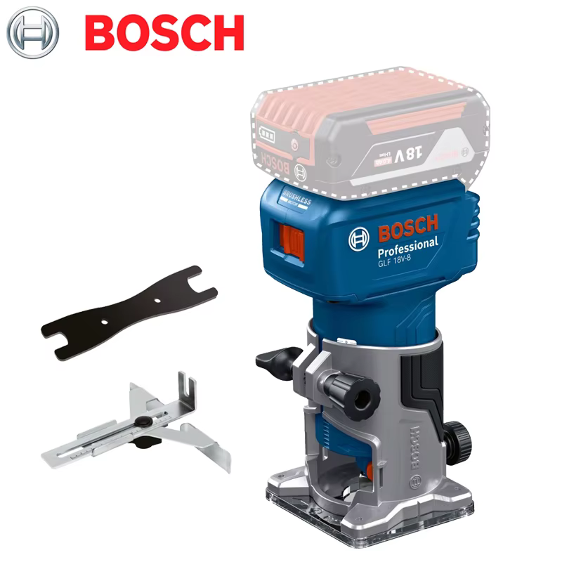 Bosch GLF 18V-8 bois routeur Machine 18V sans fil sans brosse 30000 tr/min rainurage sculpture fraisage trous menuiserie tondeuse électrique