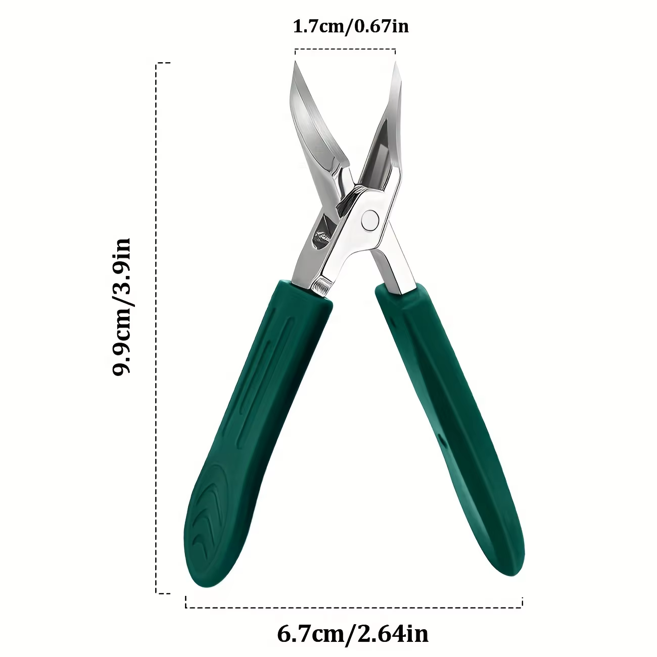 Coupe-ongles épais en acier inoxydable robuste, avec poignée souple de sécurité, lame ultra-affûtée inclinée à 25 degrés, pour seniors, anti-éclaboussures