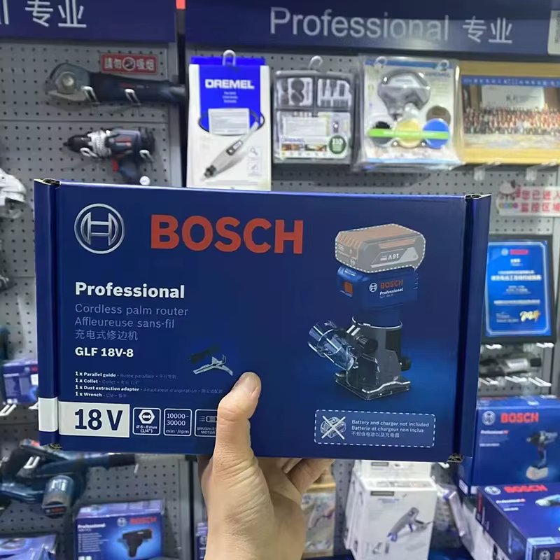 Bosch GLF 18V-8 bois routeur Machine 18V sans fil sans brosse 30000 tr/min rainurage sculpture fraisage trous menuiserie tondeuse électrique