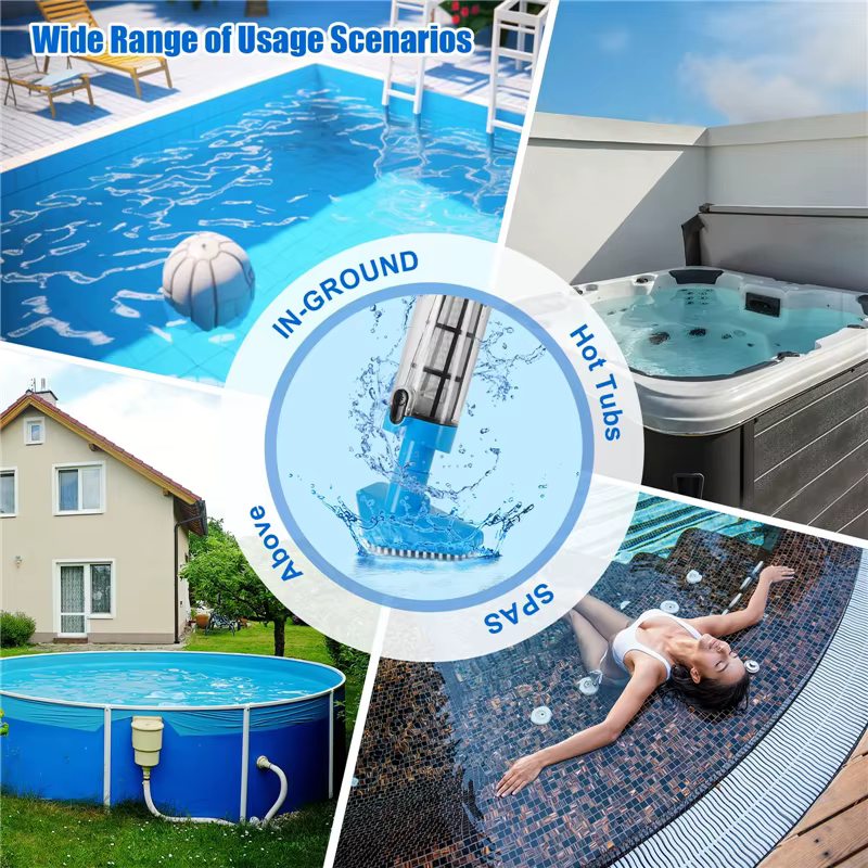 Aspirateur de piscine portatif Rechargeable sans fil 3 en 1