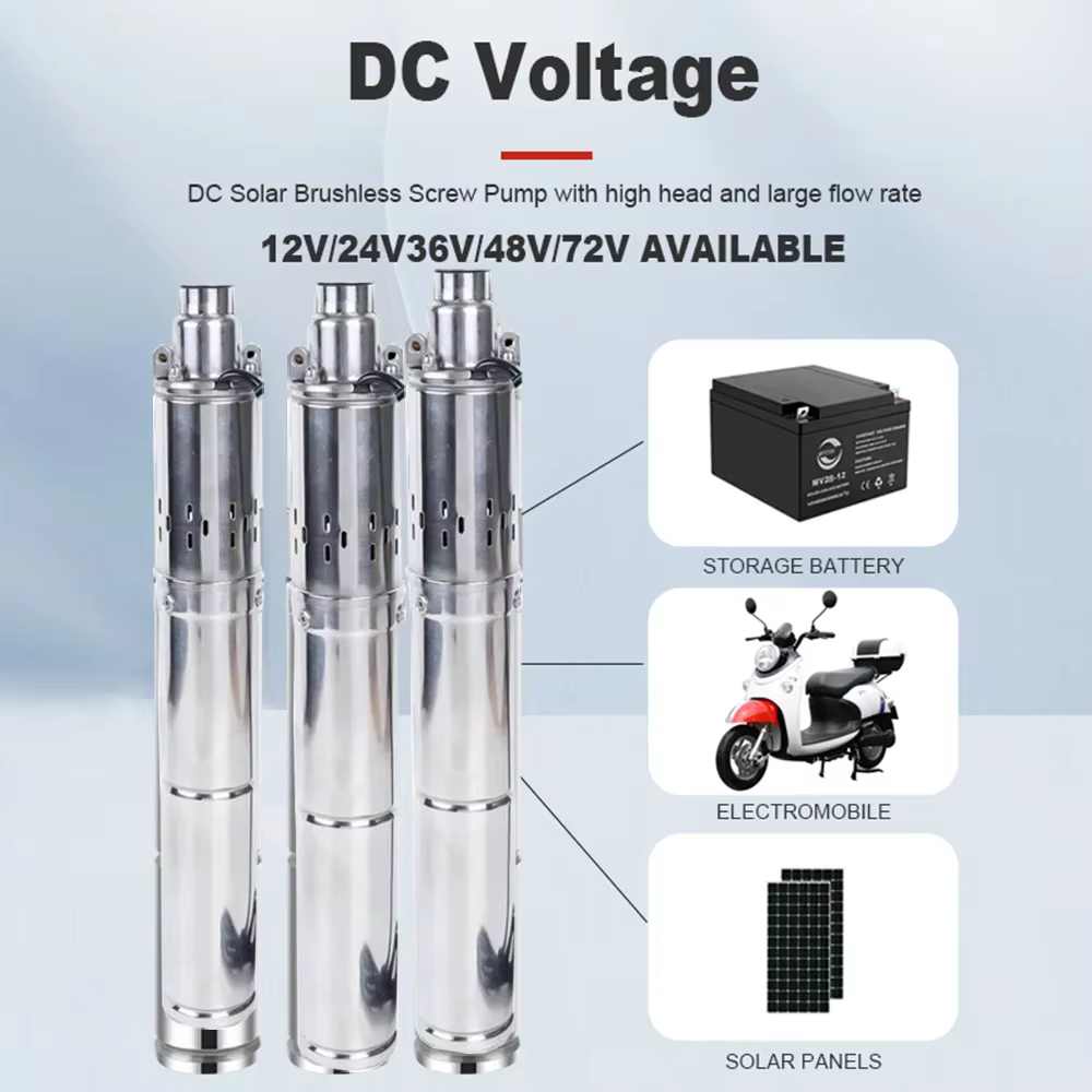 Pompe à eau solaire 150W 350W 750W