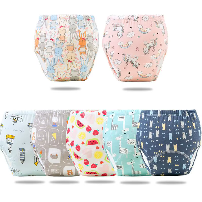 Couche-culotte écologique réutilisable pour bébé, pantalon d'entraînement, imperméable, lavable, en coton, culotte d'apprentissage pour le nettoyage, tissu respirant