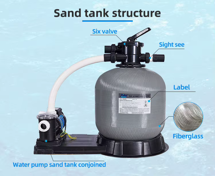 Kits de filtration de piscine en fibre de verre et accessoires de piscine