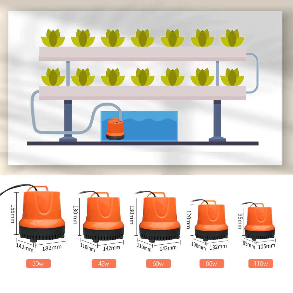 Pompe à eau d'aspiration inférieure 30W 45W 60W 85W 110W 220V