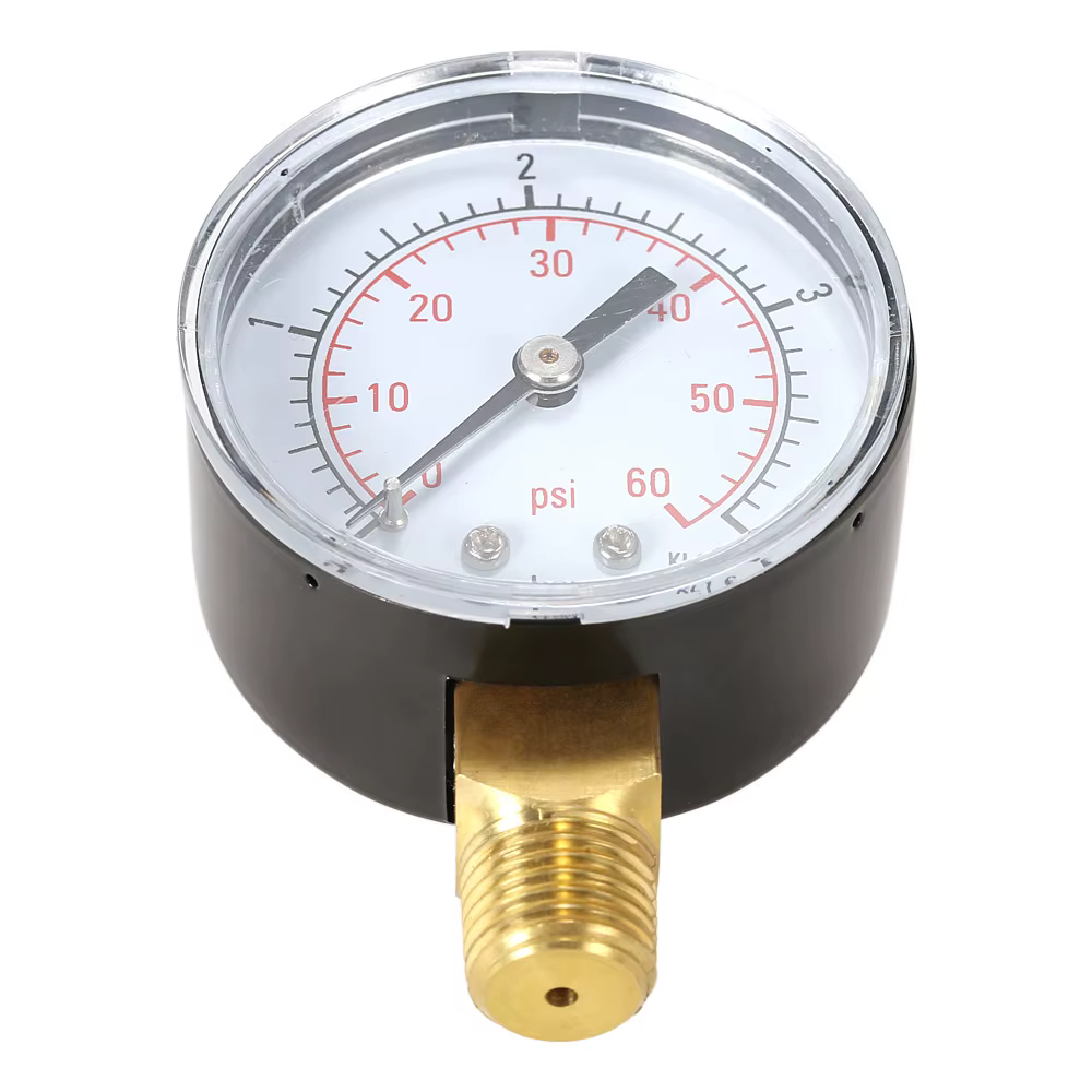 Manomètre de pression d'eau de filtre de piscine de 50 mm 0-60 psi 0-4 bar/0-15 psi 0-1 bar