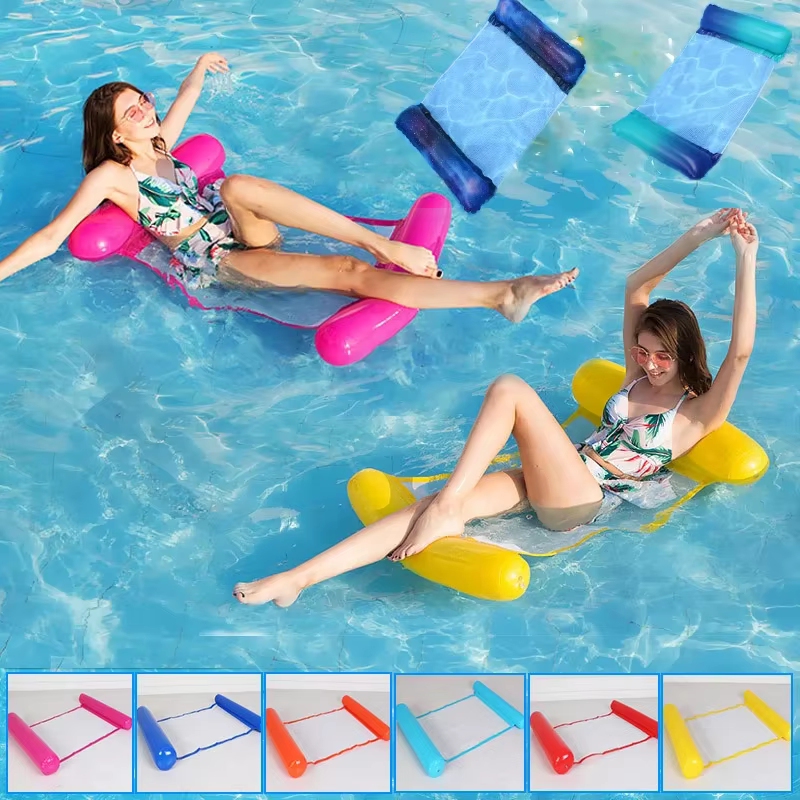 Matelas d'eau flottant gonflable pour natation d'été
