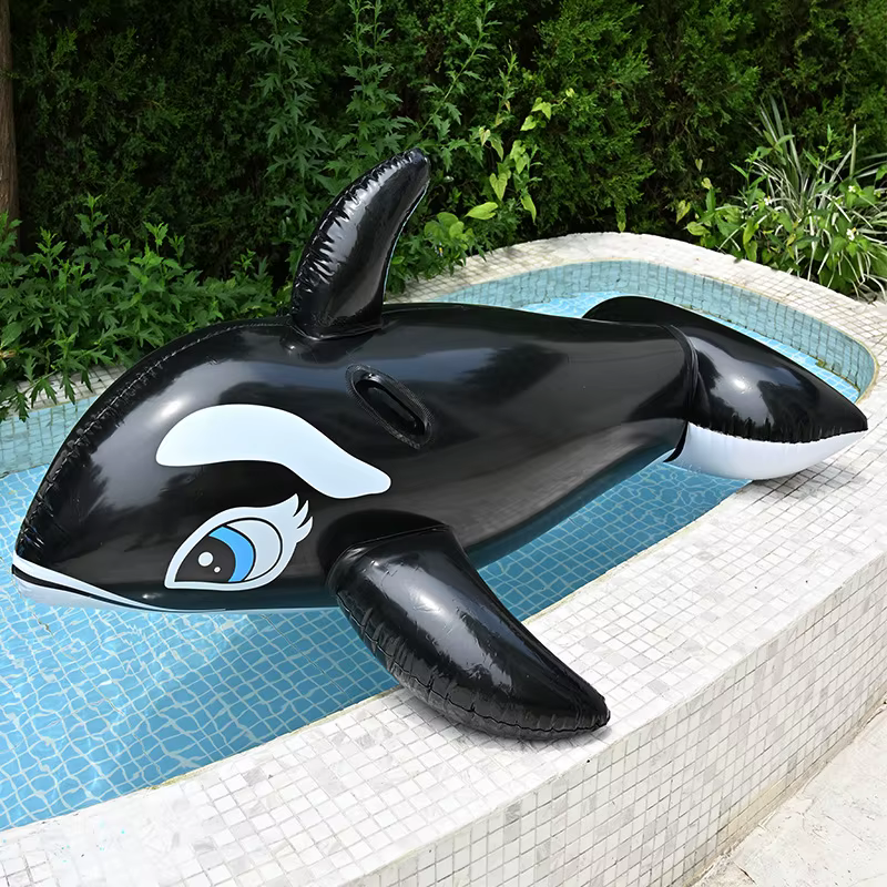 Baleine gonflable géante à chevaucher